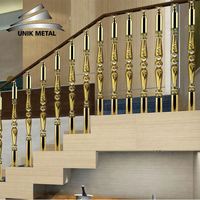 Rampe d'escalier moderne en acrylique cristallin, balustres en verre de luxe, main courante en tube d'acier inoxydable, pour villa et hôtel, finition miroir/satinée