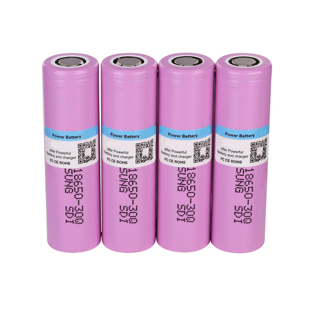Factory Wholesale 18650 3.7v 3000mAh Rechargeable Li-ion Battery