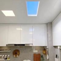 Fenêtre artificielle d'intérieur avec lumière LED, lumière du jour simulée, pour bureau, hôpital, hôtel, éclairage intérieur