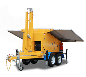 Máy phát điện năng lượng mặt trời 10kw trên xe kéo năng lượng mặt trời di động, xe kéo giám sát năng lượng mặt trời - Product Image 4