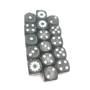 Bán Buôn Tùy Chỉnh Màu Dot D6 Xúc Xắc Thẳng Vuông Góc 10Mm 16Mm Tùy Chỉnh Màu Đen Trắng Xúc Xắc - Product Image 2