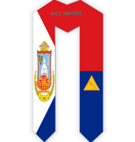 Écharpe de graduation unisexe best-seller avec drapeau de Porto Rico, pour les diplômés de l'école supérieure, idéale pour les études à l'étranger et pour afficher fièrement leur fierté multiculturelle