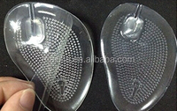 Semelles en gel antidérapantes pour sandales à lanières en silicone souple auto-adhésives, coussinets pour l'avant-pied, semelles intérieures, coussinets antidérapants pour chaussures, coussinets en gel pour chaussures