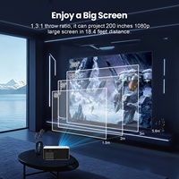 Proyector de TV Inteligente Android 8K, 1000ANSI, Alto Lumen, Digital, Wifi, Proyector 1080P Full HD