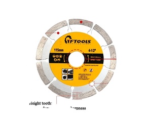 4.5 inch ép lạnh Disco diamantado phân đoạn kim cương <span class=keywords><strong>Granite</strong></span> lưỡi cưa để cắt khô - Product Image 3