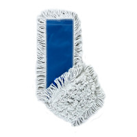 Recharge de balai à poussière plat en coton robuste à extrémités coupées, tampon de rechange en fil de coton durable pour le nettoyage des sols durs des hôtels et bureaux