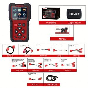 Nouvel Arrivage TopDiag M201 Scanner de Diagnostic Universel pour Moto 12V Analyseur Moteur OBD2 Garantie 1 An - Product Image 2