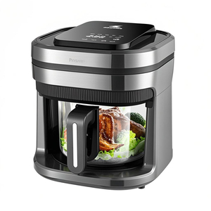 Friteuse à air électrique de grande capacité de 5L, appareil ménager en acier inoxydable à fonction tactile numérique visible sans huile pour la cuisson - Product Image 6