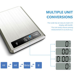 पेशेवर और घरेलू उपयोग के लिए प्रीमियम गुणवत्ता स्टेनलेस स्टील पोषण पैमाने - Product Image 2