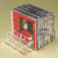 Présentoir de CD support de CD-DVD en acrylique transparent