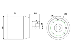 Nhà máy & tùy chỉnh & cân bằng <span class=keywords><strong>BLDC</strong></span> 5755 W/hội trường cảm biến 170kv 1600W động cơ cho Diy Xe đạp điện ván lướt sóng E-Skateboard longboard - Product Image 6