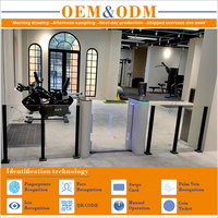 Nouveau Modèle de Portillon Pivotant – Barrière Verticale Compacte pour la Reconnaissance par Empreinte Digitale, Carte, QR Code et Visage pour Bureau, Salle de Sport, Stade
