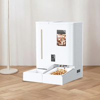 Distributeur automatique de nourriture pour animaux de compagnie intelligent avec caméra WiFi 2K, enregistrement vidéo, contrôle à distance par application, alimentation programmée par portions pour chiens et chats