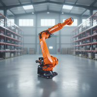 Robot industriel KUKA KR 210 R2700-2 à 6 axes, capacité de charge de 210 kg, portée de 2701 mm, pour l'entretien des presses et la manutention des matériaux en usine automobile