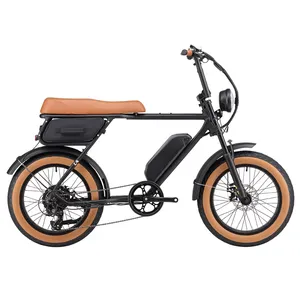 Eu 창고 전기 자전거 팻 타이어 20 인치 250W 750W 1000W 서스펜션 전기 팻바이크 오토바이 Ebike