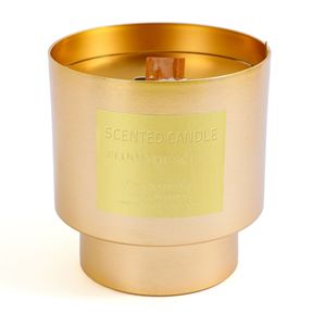 Bougie d'aromathérapie en métal de luxe léger, ornements parfumés pour la maison, senteur Café de Neige Cubain, bougie d'anniversaire, cadeau fait main - Product Image 5