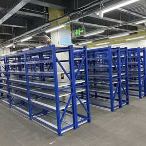 מערכת מדפים מתכווננת למחסן 300 ק\\\"ג, 7 קומות, מדפי מתכת עמידים, מתאימה למוסך, ניתנת להתאמה אישית, מדף תעשייתי - Product Image 1