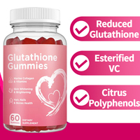 Complément alimentaire végétalien pour éclaircir la peau, anti-âge et antioxydant, à base de L-glutathion pur halal, en gummies, marque privée OEM
