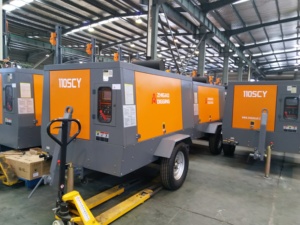 Haute Qualité 185 SDY Série Portable 750cfm compresseur d'air diesel - Product Image 5