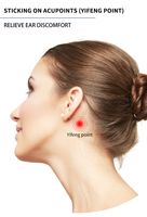MQ Factory Supply Patch naturel pour le soin des oreilles, soulagement du bruit, de la douleur et du acouphènes