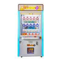 Jeu d'arcade géant avec pousse-clés porte-bonheur, jeu d'arcade à monnayeur à 15 trous pour la remise de prix, avec récepteur de tickets pour centre commercial