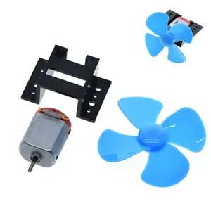 1Set DC Micro 130 Gear motor with fan blade SMAll propeller 3-6V For DIY experiment +Motor base
