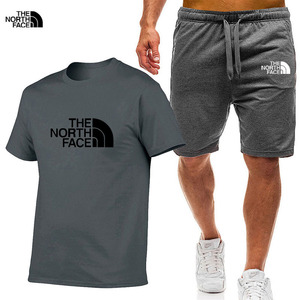 Conjunto de Dos Piezas de Camiseta de Entrenamiento de Secado Rápido con Logotipo Personalizado, Estilo Holgado y Ajustado para Correr y Hacer Ejercicio, Estilo Corto, 220 Gramos - Product Image 1