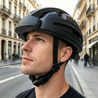 Casco de Ciclismo Plegable, Compacto, Flexible y Ajustable para Bicicletas Plegables y de Desplazamiento Diario