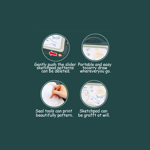 プラスチック製DIYカラフルな消去可能な落書き絵画ボード子供描画ライティングボードおもちゃ - Product Image 2