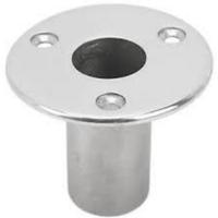 Plaque de support de fixation de balustre en acier inoxydable de qualité supérieure, à base ronde, pour rampes d'escalier et de centre commercial