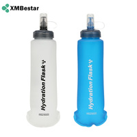 Gourde souple en TPU de 500 ml, bouteille d'eau pliable pour la course à pied, gourde souple sans BPA pour le trail et le marathon, pour gilet d'hydratation