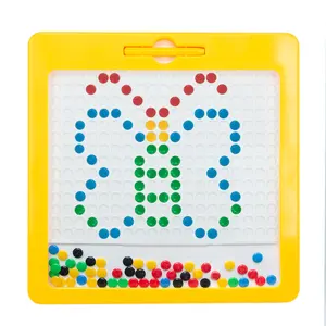 Игрушки STEM, подарок для дошкольного образования, магнитная доска для рисования с цветными шоколадными бусинами для детей и взрослых