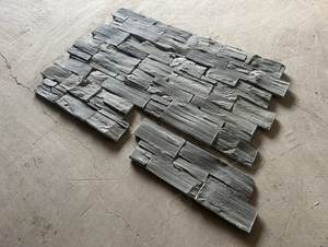 Revestimiento <span class=keywords><strong>de</strong></span> Pared Exterior e Interior Moderno, Panel <span class=keywords><strong>de</strong></span> Piedra Decorativa Blanca con Aspecto Natural, Chapa <span class=keywords><strong>de</strong></span> <span class=keywords><strong>Pizarra</strong></span> Natural KMGSTONE, Más <span class=keywords><strong>de</strong></span> 5 Años <span class=keywords><strong>de</strong></span> Duración - Product Image 1