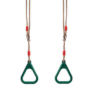 <span class=keywords><strong>Anneaux</strong></span> en plastique pour enfants robustes balançoire réglable jouant à la corde suspendue trapèze anneau de gymnastique - Product Image 3