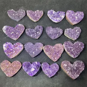 天然宝石治疗水晶簇紫水晶地心家居装饰