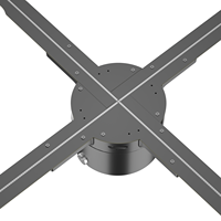 Ventilateur holographique 3D LED haute résolution E-P62 de 620 mm pour événements éducatifs en intérieur, fournisseur OEM pour la publicité extérieure et en magasin