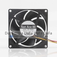 原装三洋 5V 24V 48V DC 12V 0.22A AC EC 8025 80X80X25MM 8CM 变频器服务器机箱四线 XF-73470 散热风扇