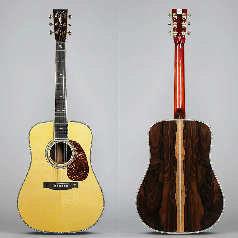 Externe guitare acoustique modèle D45, 41 pouces, tout solide fait à la main, personnalisés, fournitures d'usine
