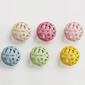 Wholesale BPA Free Newborn Teeth Soft Baby Chewing Ball Teether Baby Silicone Teething Toys For Babies