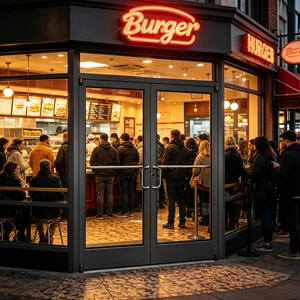 Portes commerciales en verre en alliage d'aluminium robustes, résistantes au fort trafic et à la corrosion, pour entrées de magasins - Product Image 4
