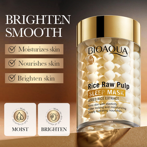 Producto de Belleza BIOAQUA <span class=keywords><strong>Mascarilla</strong></span> Facial Nocturna de Pulpa de <span class=keywords><strong>Arroz</strong></span> Crudo 120g Hidratante, Blanqueadora, Iluminadora, Nutritiva - Product Image 2