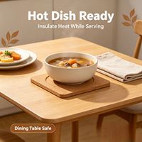 Sous-plat en liège, résistant à la chaleur, antidérapant, protège le plan de travail de la cuisine pour les casseroles chaudes, décoration de table à la maison