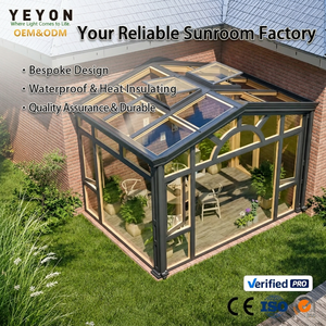 Yeyon 2026, Solárium <span class=keywords><strong>Plegable</strong></span> de Aluminio con Certificación CE OEM para Comerciantes Internacionales, Invernadero Residencial de Vidrio para Exteriores - Product Image 1