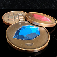 Pièce de monnaie commémorative en alliage de zinc poli avec logo personnalisé, impression UV 3D, fabrication usine depuis 18 ans, cadeau souvenir de collection