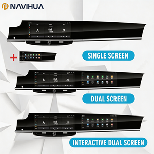 วิทยุติดรถยนต์ NaviHua จอคู่ ระบบ Android 13 อุปกรณ์ตกแต่งภายในรถยนต์ อัพเกรดมัลติมีเดีย Carplay GPS สำหรับ Porsche Panamera ปี 2011-2016 - Product Image 1