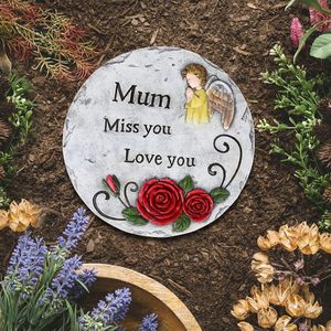 Nhựa Tưởng Niệm Đá Nhựa Vườn Bước Đá Thiên Thần Tưởng Niệm Vườn Đá Mẹ/Cha Trong Thiên Đàng Ngoài Trời Vườn Trang Trí Nội Thất - Product Image 2