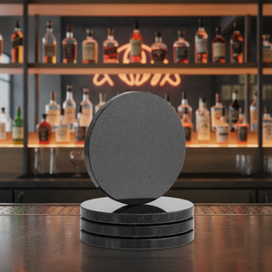 Set di Sottobicchieri in Marmo Ecologico VSTONE, 4 Pezzi, Decorazione per Tavolo da <span class=keywords><strong>Caffè</strong></span> e Bar, Antiscivolo, Design Moderno per Casa e Ufficio - Product Image 1