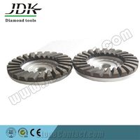 Meule à coupelle abrasive JDK à rangée simple, outils diamantés pour le lissage des surfaces en pierre, diamètre 4 pouces, épaisseur 10 mm, haute dureté