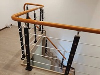 JBM Barre de support facile à installer, tube transversal, garde-corps, poteau, main courante, colonne, balustre pour escaliers, terrasse, balcon, accessoires de conception de garde-corps