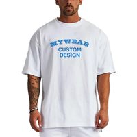 T-shirt surdimensionné 300 g/m² pour homme Coton lourd Polyester Impression personnalisée Conception Marque OEM